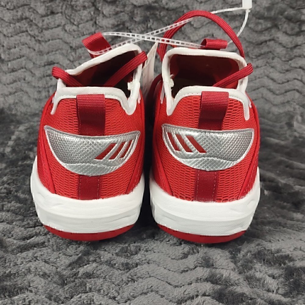 Adidas Ironskin Icon 6 Metal Baseball Cleats Red/White EG6550 (NWT) Size 8 - Picture 3 of 6